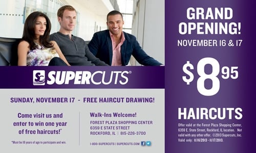 super cuts print marketing