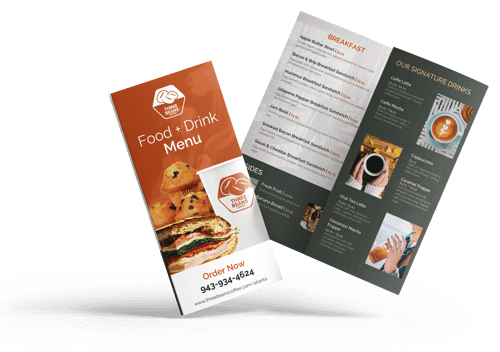 local franchise trifold menu