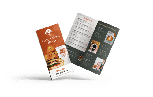 local franchise trifold menu